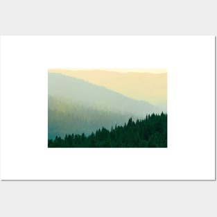 Parc National Des Laurentides Misty Laurentian Mountains Forests Posters and Art